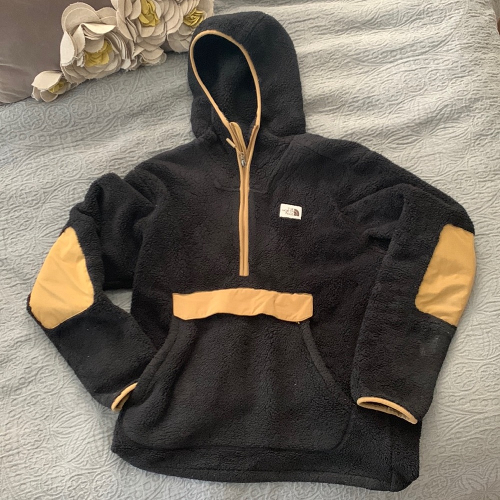 North Face Campshire fleece Hoodie Mens Large